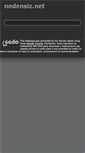 Mobile Screenshot of nedensiz.net