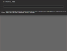 Tablet Screenshot of nedensiz.net